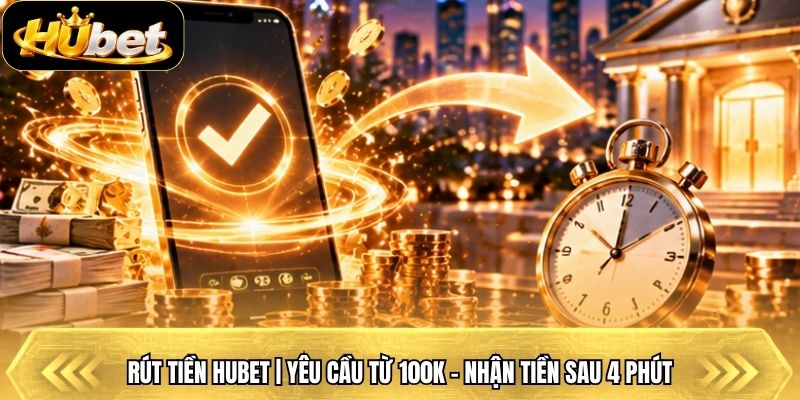 Rút Tiền Hubet | Yêu Cầu Từ 100k - Nhận Tiền Sau 4 Phút